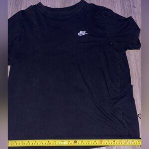 Nike Black Tee with White Logo